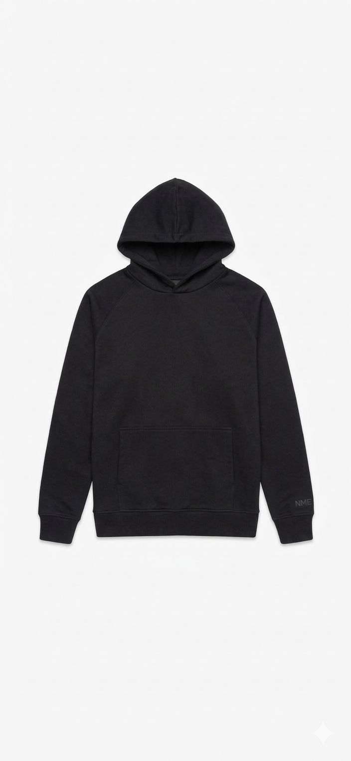 390 GSM Premium NME Hoodie - Schwarz