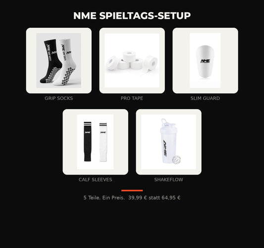 NME Spieltags-Setup als Geschenk für Fußballer